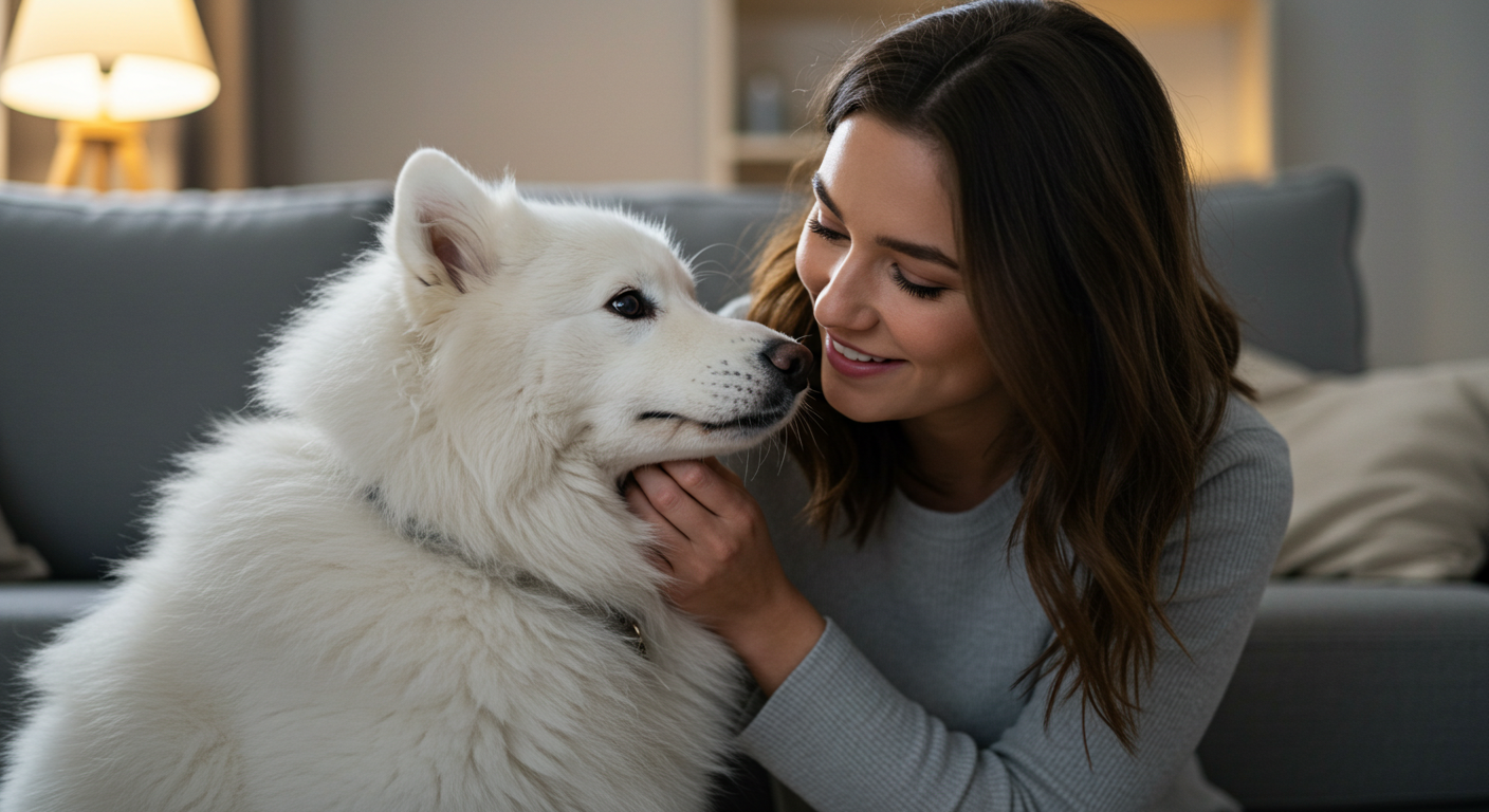 dog loves pet parent